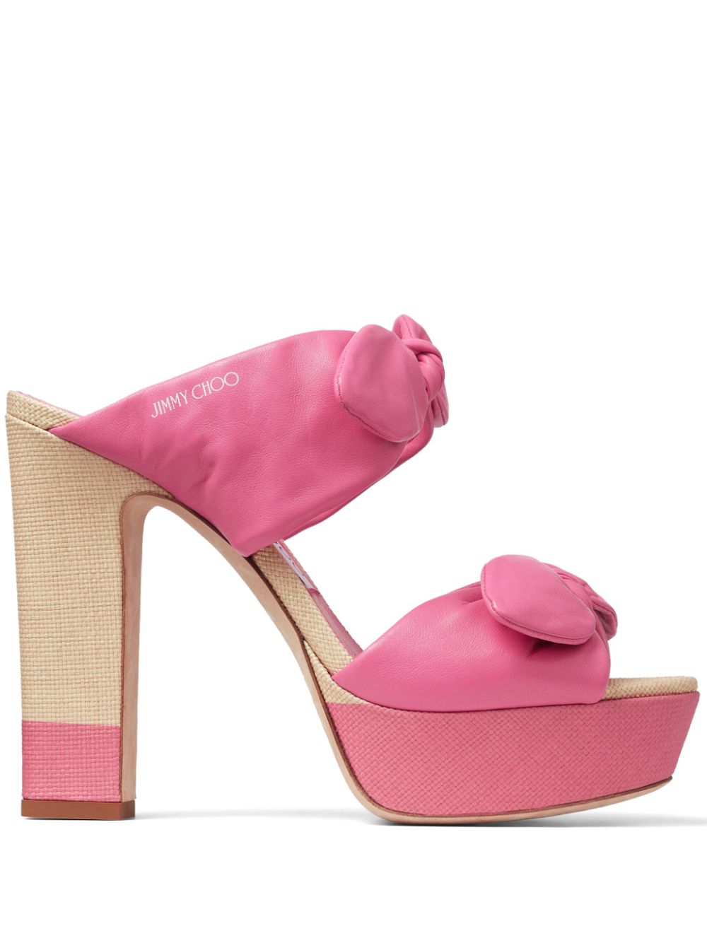 Jimmy Choo Rua Plateau-Mules 120mm - Rosa von Jimmy Choo