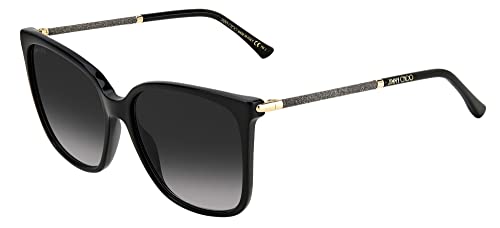 Jimmy Choo Sonnenbrillen SCILLA/S Black/Grey Shaded 57/17/140 Damen von Jimmy Choo