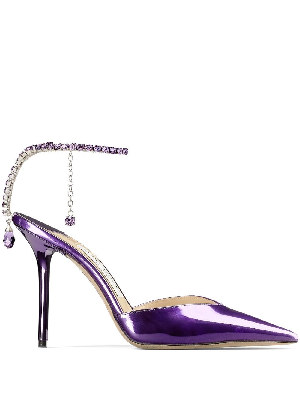 Jimmy Choo Pumps mit Kristallen 100mm - Violett von Jimmy Choo