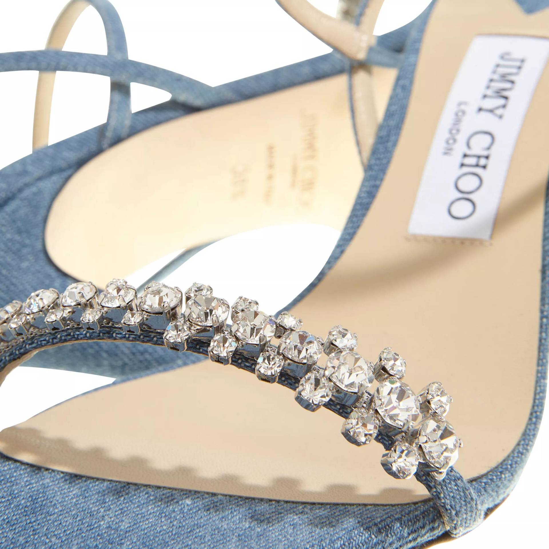 Jimmy Choo Sandalen & Sandaletten - Meira 85 Sandals - Gr. 37 (EU) - in Blau - für Damen von Jimmy Choo