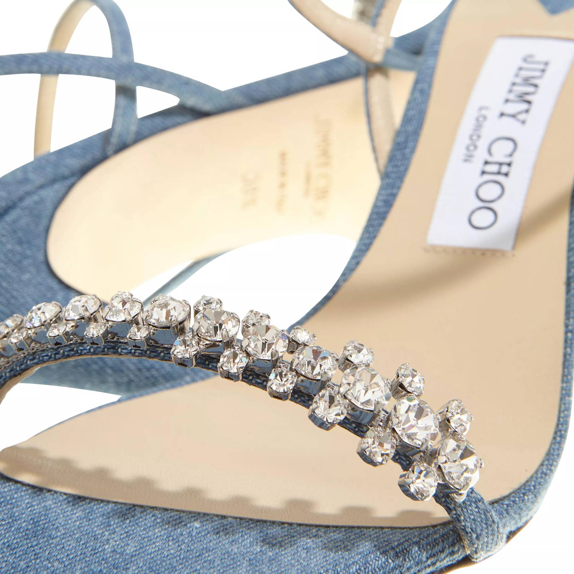 Jimmy Choo Sandalen & Sandaletten - Meira 85 Sandals - Gr. 39,5 (EU) - in Blau - für Damen von Jimmy Choo