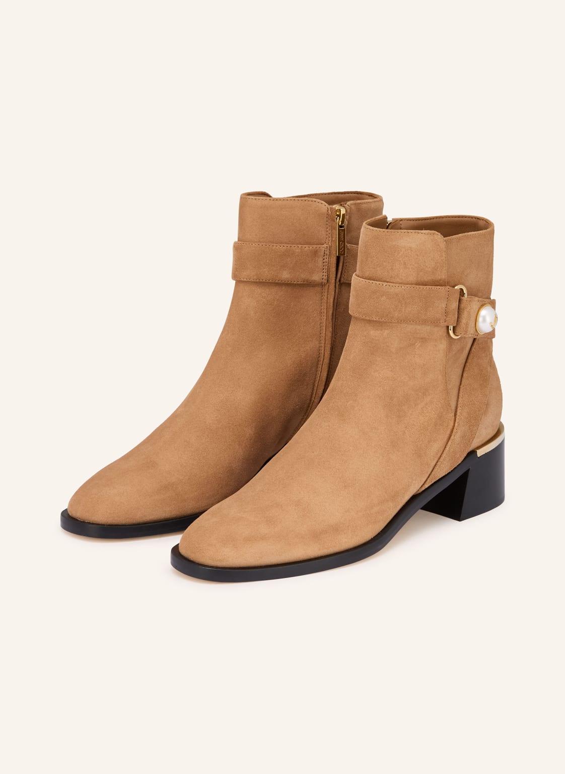 Jimmy Choo Stiefeletten Noor 45 Mit Schmuckperlen braun von Jimmy Choo