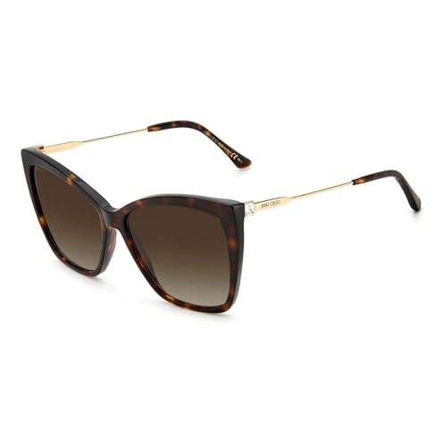 Jimmy Choo Unisex SEBA/s Sonnenbrille, Havana, 58 von Jimmy Choo