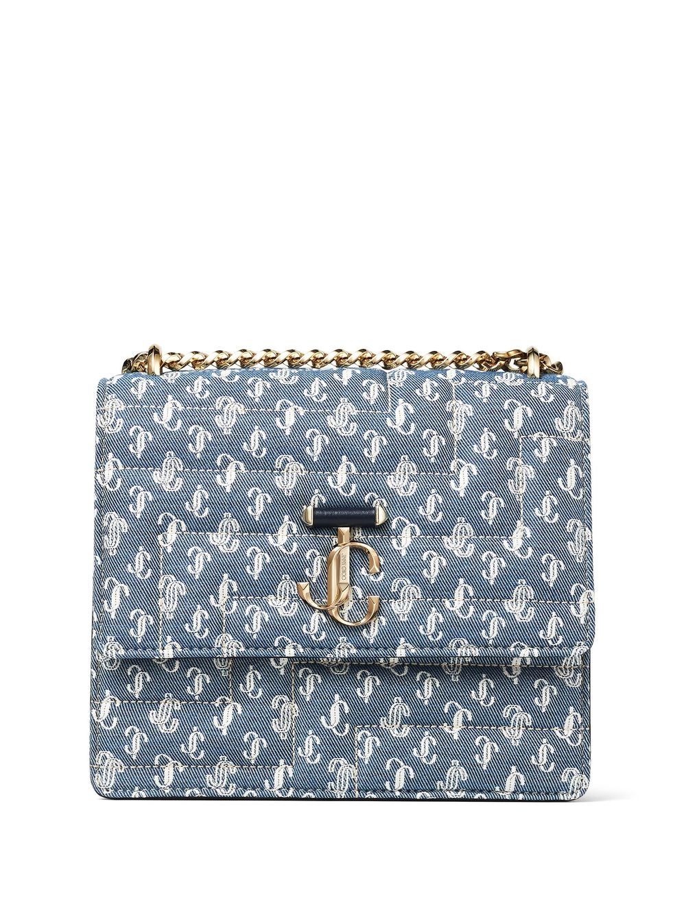 Jimmy Choo Varenne Schultertasche - Blau von Jimmy Choo