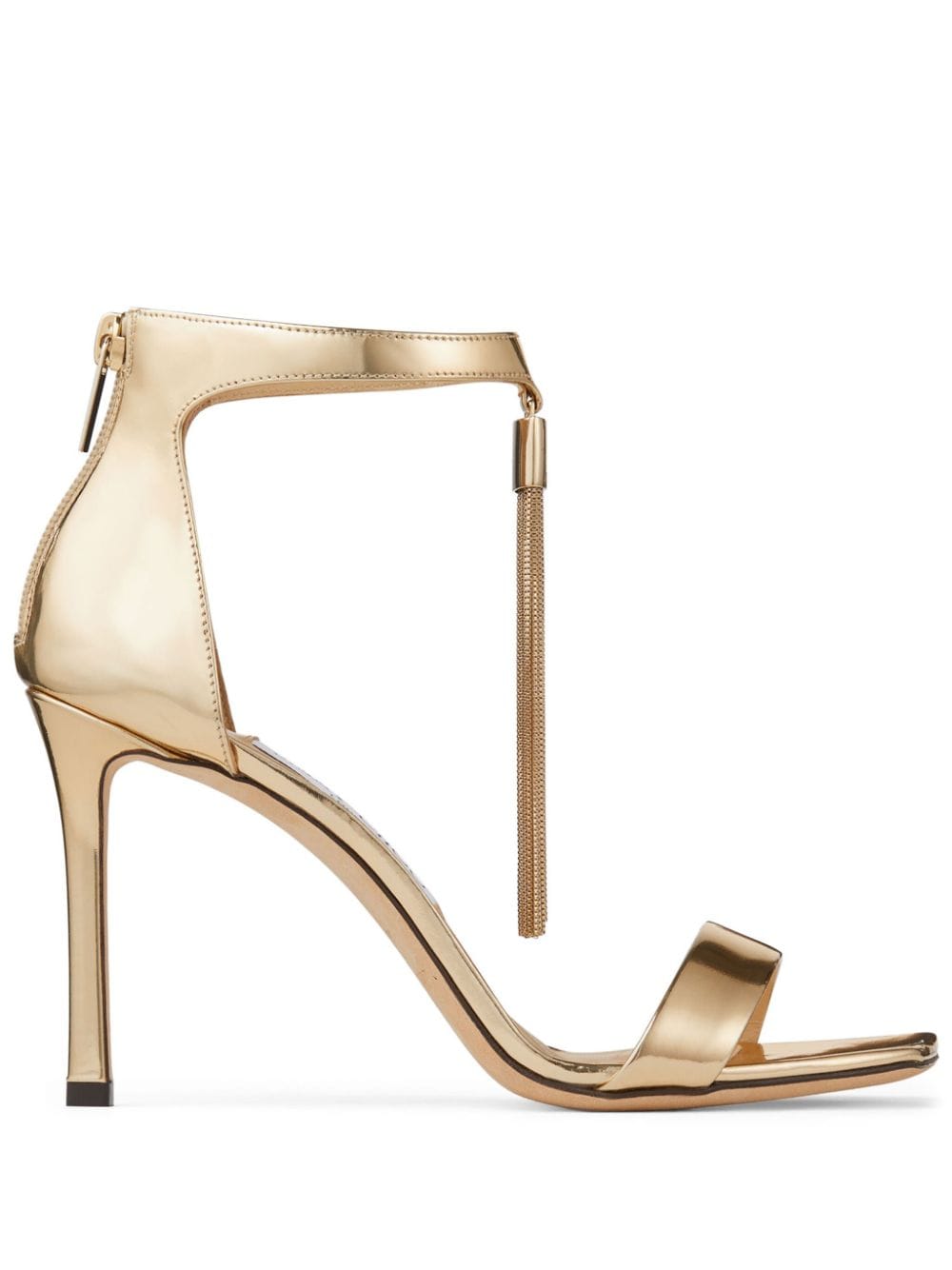 Jimmy Choo Vinca Sandalen aus Lackleder 95mm - Gold von Jimmy Choo