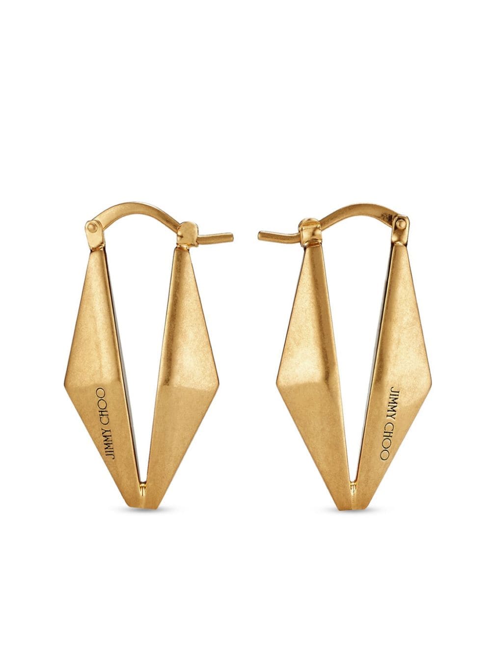 Jimmy Choo Ohrringe mit Logo - Gold von Jimmy Choo