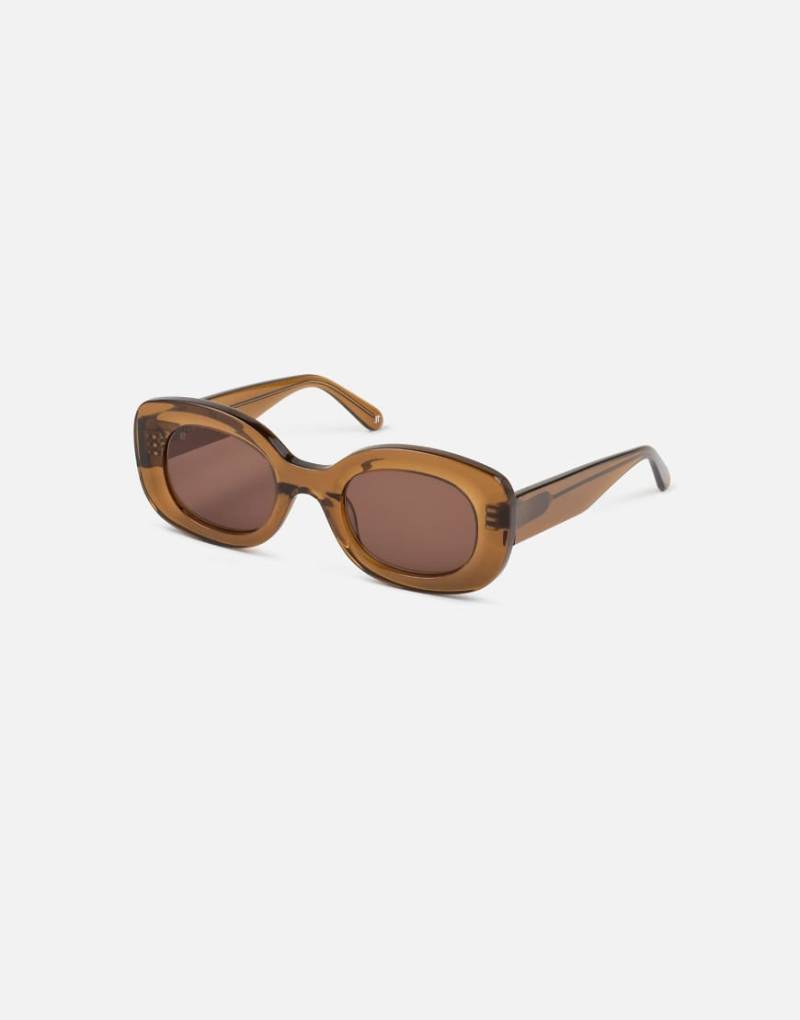 Jimmy Fairly - The Cinnamon - Rechteckige Sonnenbrille in Braun von Jimmy Fairly