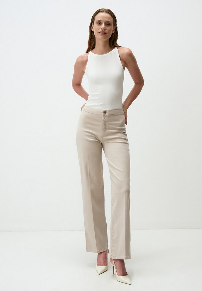 Jimmy Key Strickhose Ausgestellte Gabardine-Hose Mit Normaler Taille von Jimmy Key