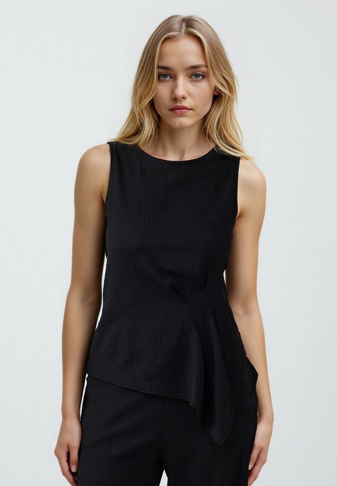 Jimmy Key Blusentop Ärmellose Strickbluse mit Rundhalsausschnitt von Jimmy Key