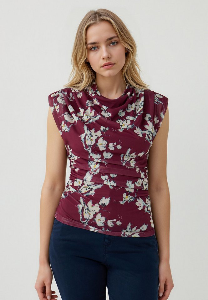 Jimmy Key Blusentop Burgunderfarbene Strickbluse von Jimmy Key