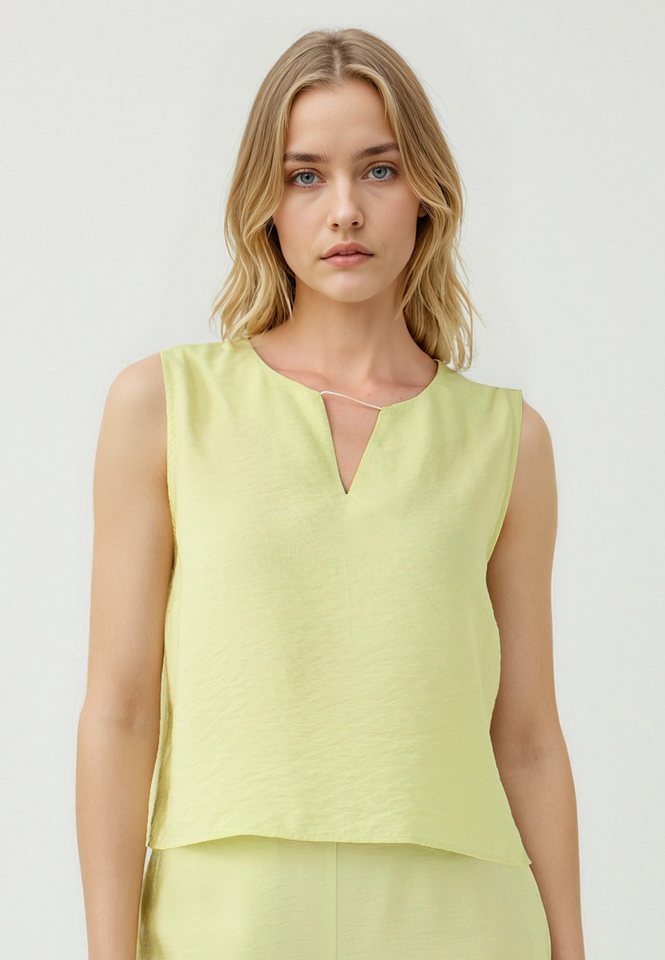 Jimmy Key Blusentop Gewebte grüne Bluse von Jimmy Key