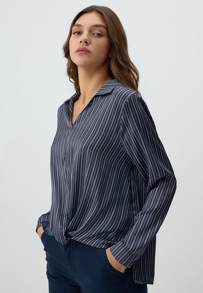 Jimmy Key Blusentop Gestreifte Bluse Mit Entspannter Passform von Jimmy Key