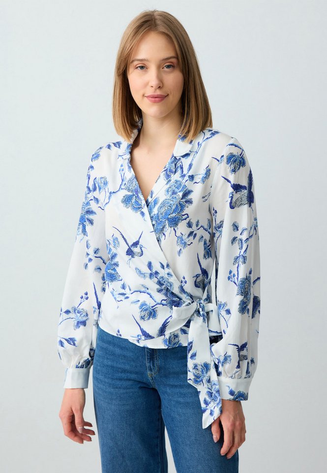Jimmy Key Blusentop Locker Geschnittene Bluse Mit Langen Ärmeln Zweireihigem Kragen Und Mu Jimmy Key Blusentop Locker Geschnittene Bluse Mit Langen Ärmeln Zweireihigem Kragen Und Mu von Jimmy Key
