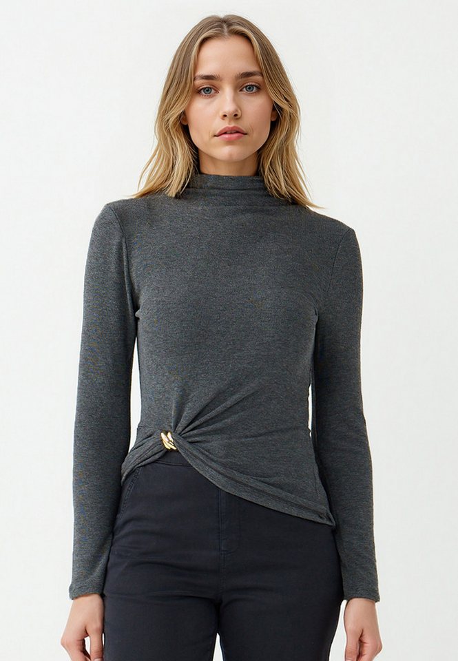 Jimmy Key Blusentop Strickbluse in Anthrazit von Jimmy Key