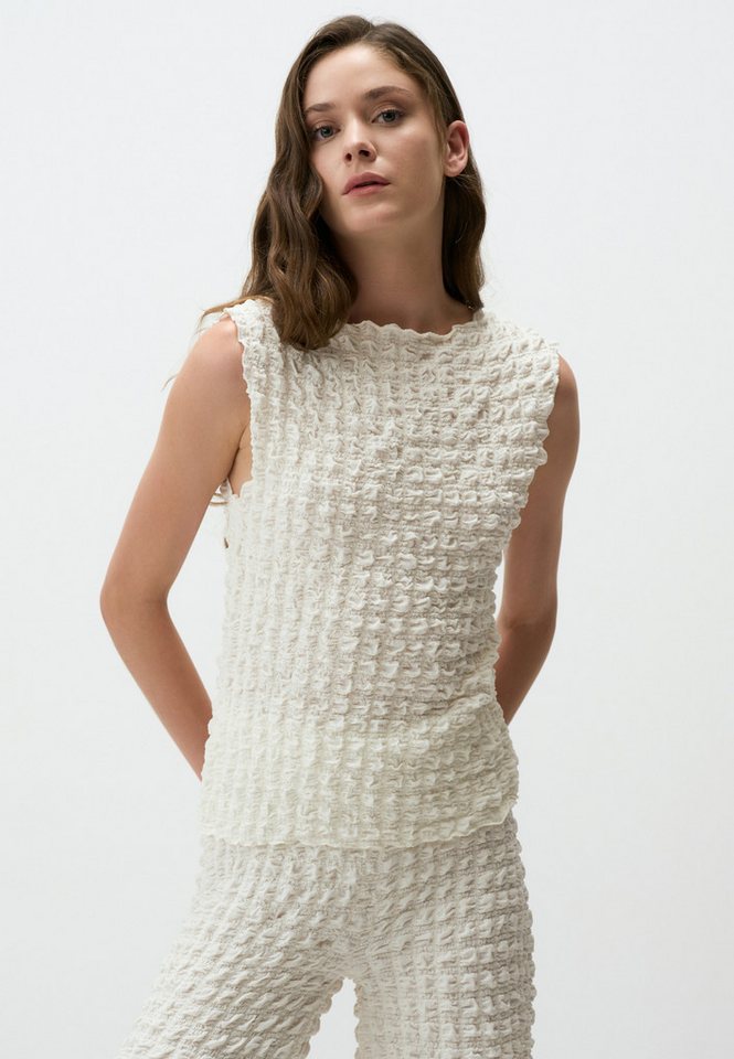 Jimmy Key Blusentop Strukturiert Ärmellos Bluse von Jimmy Key