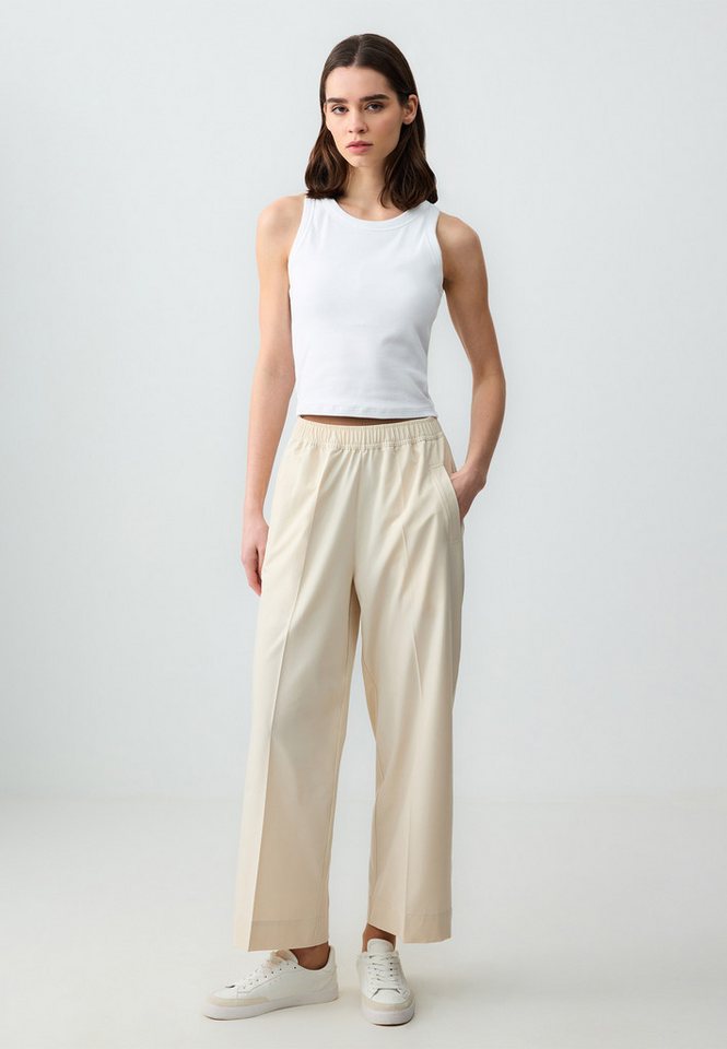Jimmy Key Strickhose Beige Hose Mit Lockerer Passform von Jimmy Key