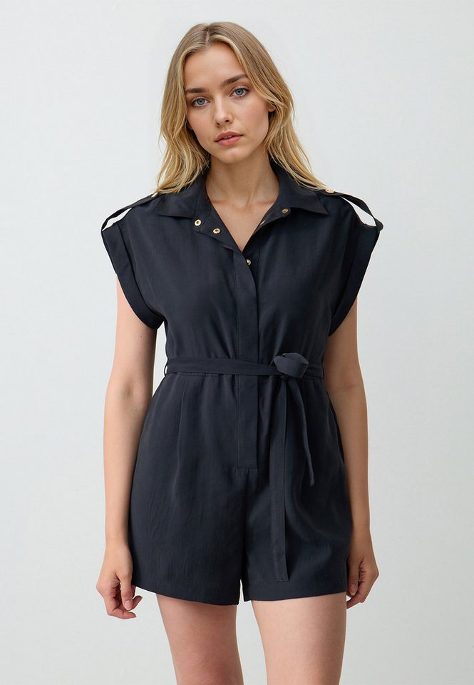 Jimmy Key Jumpsuit Blauer Jumpsuit aus Webstoff in normaler Passform Jimmy Key Jumpsuit Blauer Jumpsuit aus Webstoff in normaler Passform von Jimmy Key