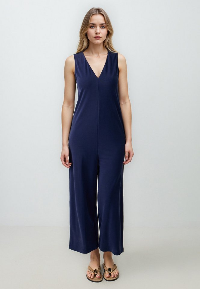 Jimmy Key Jumpsuit Gerade Geschnittener Strick-Jumpsuit Mit V-Ausschnitt von Jimmy Key