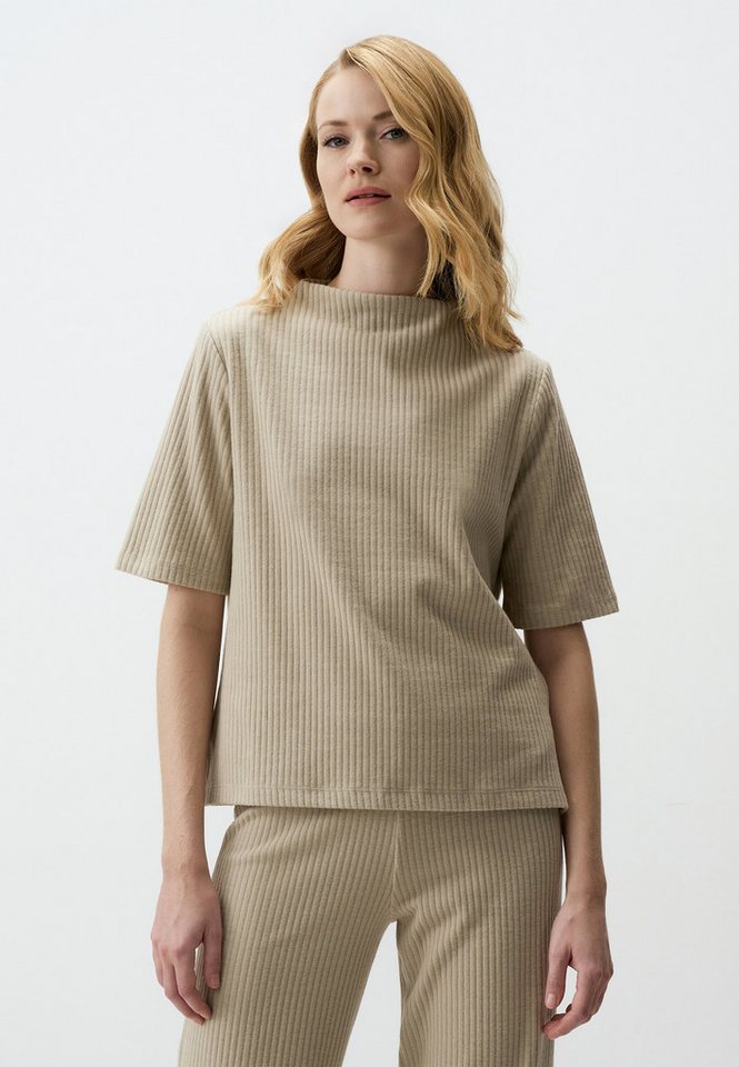 Jimmy Key Blusentop Elegant Beige Entspannte Passform Bluse von Jimmy Key