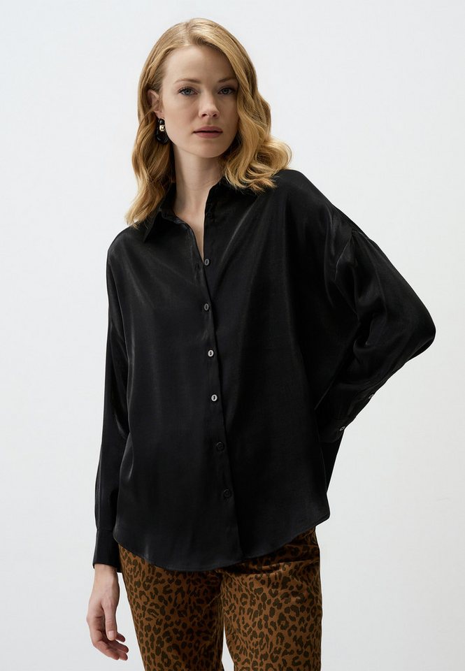 Jimmy Key Shirtbluse Elegantes Schwarzes Hemd von Jimmy Key