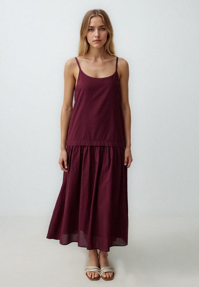 Jimmy Key Midikleid Gewebtes Midikleid Mit Offenen Trägern von Jimmy Key