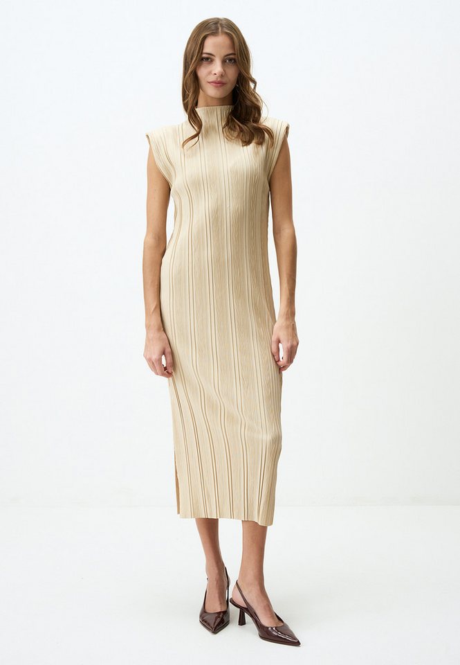Jimmy Key Midikleid Plissiertes Midikleid Mit Lockerer Passform Und Nullhalsausschnitt von Jimmy Key
