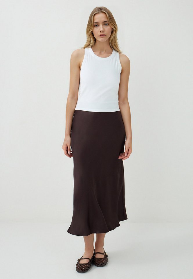 Jimmy Key Midirock Brauner Webrock in Slim Fit von Jimmy Key
