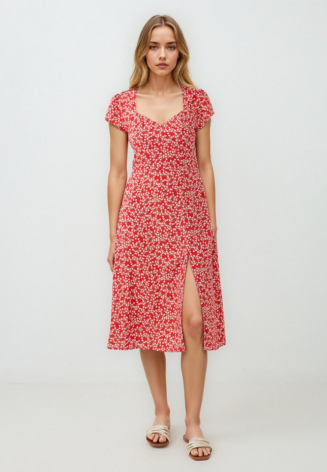 Jimmy Key Minikleid Gewebtes Rotes Kleid İn Normaler Passform von Jimmy Key