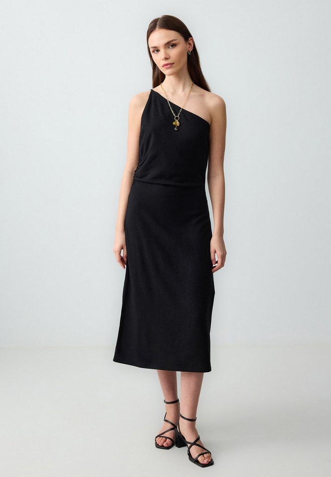 Jimmy Key Minikleid Schwarzes Gewebtes Kleid İn Slim Fit von Jimmy Key