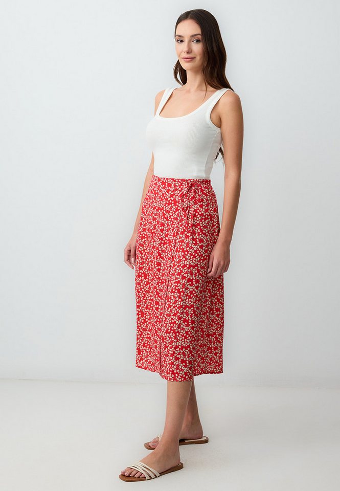 Jimmy Key Minirock Gewebter Roter Rock von Jimmy Key