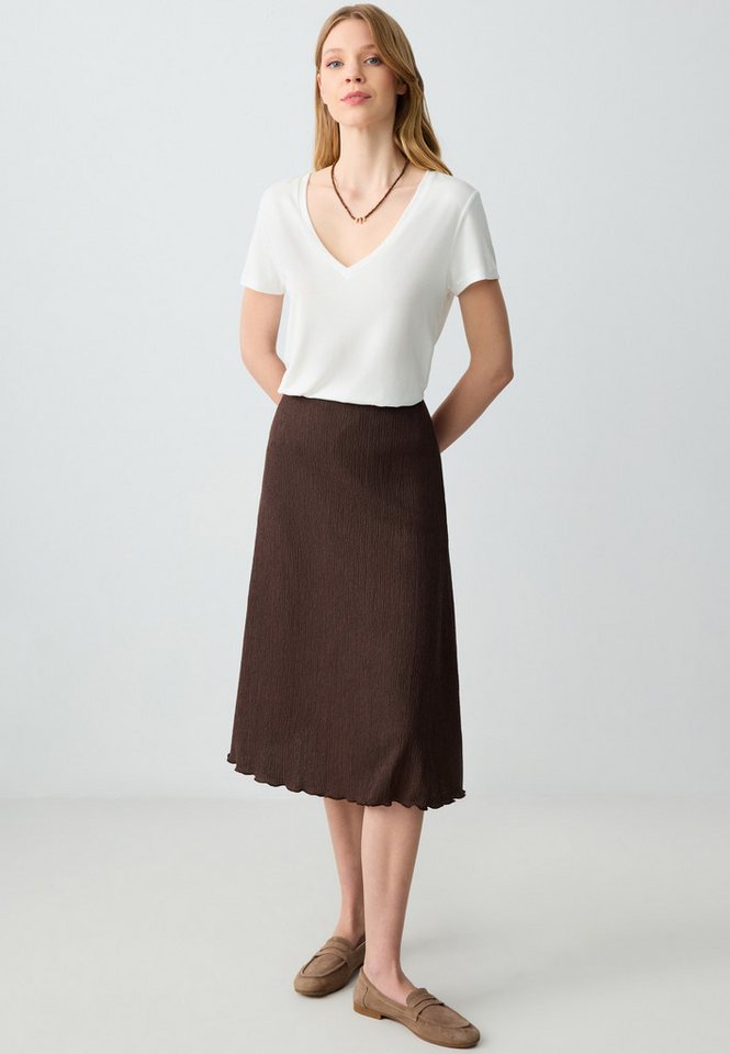 Jimmy Key Minirock Relaxed Fit Midi-Strickrock mit normaler Taille von Jimmy Key