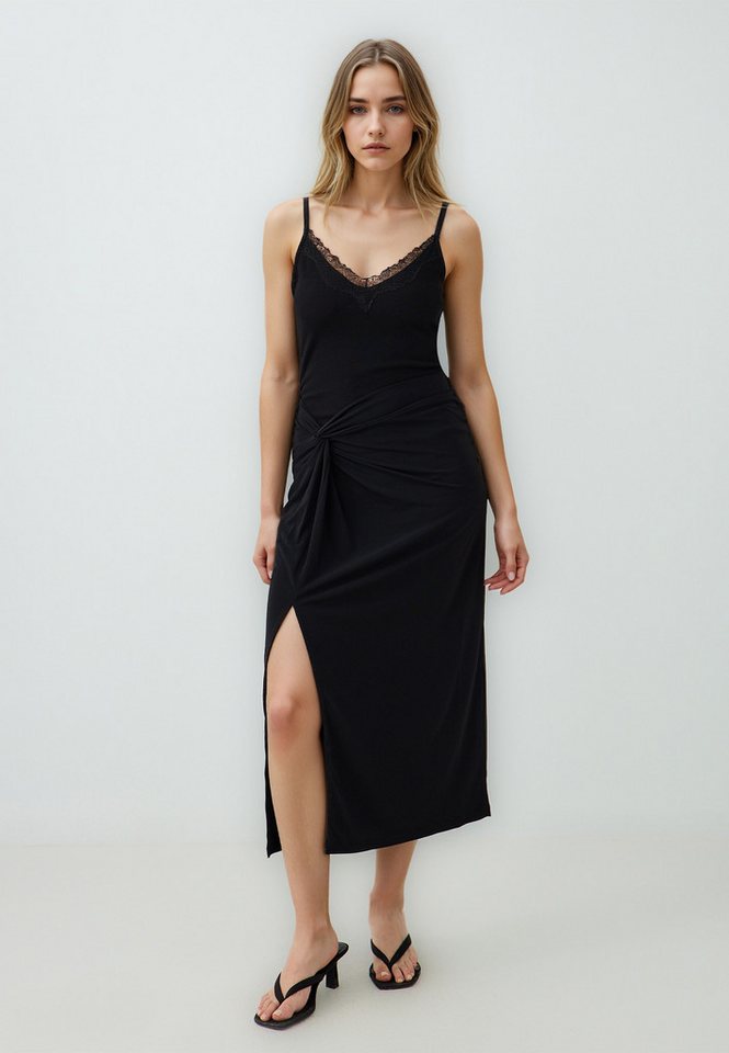 Jimmy Key Minirock Schwarzer Strickrock İn Normaler Passform von Jimmy Key