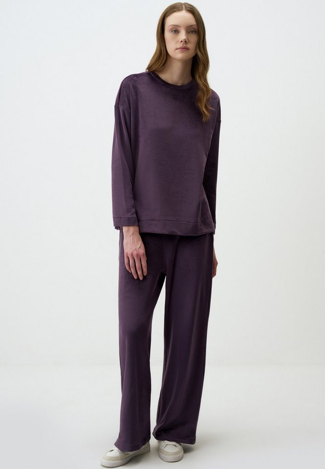 Jimmy Key Strickhose Weite Hose Aus Strickfleece Mit Hoher Taille Und Entspannter Passform von Jimmy Key