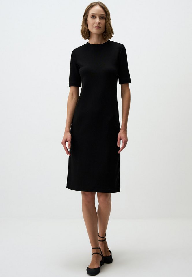 Jimmy Key Minikleid Rundhalsausschnitt Entspannte Passform Strick Midi Kleid von Jimmy Key