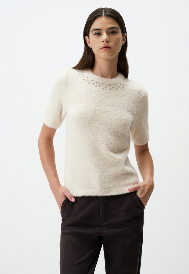 Jimmy Key T-Shirt Stone Bestickt Rundhalsausschnitt T-Shirt von Jimmy Key