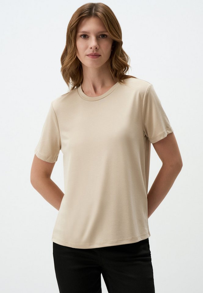 Jimmy Key T-Shirt Basic-T-Shirt Mit Rundhalsausschnitt Und Kurzen Ärmeln von Jimmy Key