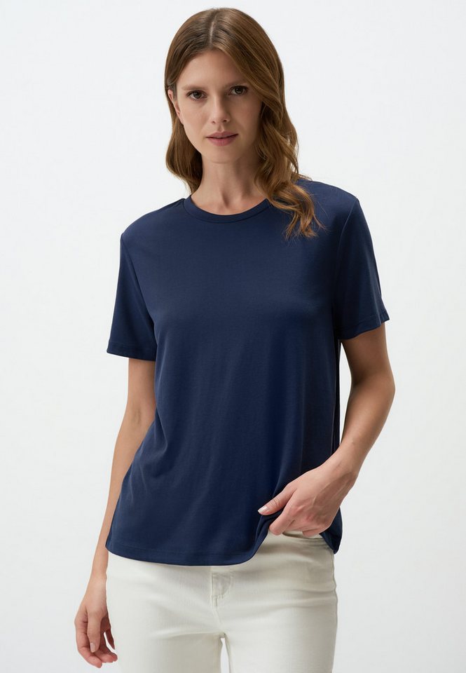Jimmy Key T-Shirt Basic-T-Shirt Mit Rundhalsausschnitt Und Kurzen Ärmeln von Jimmy Key