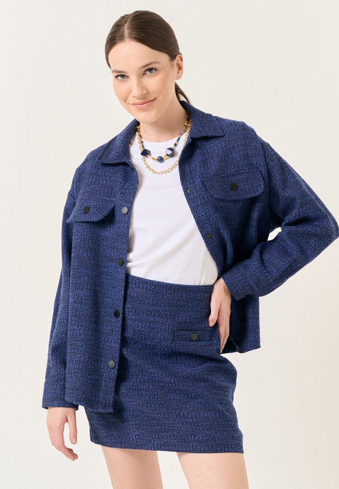 Jimmy Key Jackett Langärmlig Tweed Hemd Jacke von Jimmy Key
