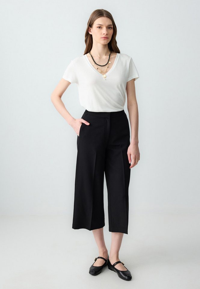 Jimmy Key Strickhose Gewebte Schwarze Hose von Jimmy Key