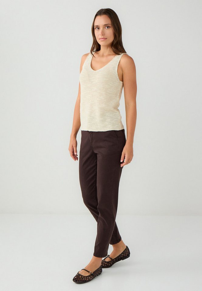 Jimmy Key Strickhose Regular Fit gewebte Hose in Bitterbraun von Jimmy Key