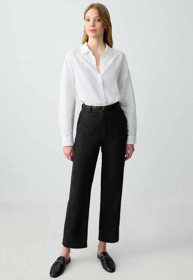 Jimmy Key Strickhose Schwarze Webhose İn Normaler Passform von Jimmy Key