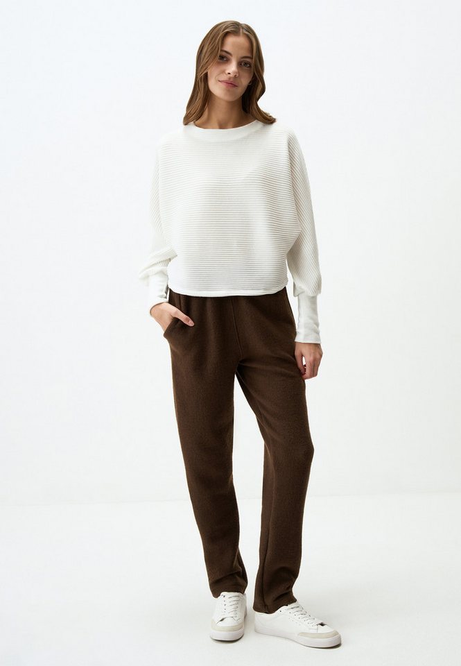 Jimmy Key Strickhose Slim Fit High Waist Slim Leg Fleece-Strickhose von Jimmy Key