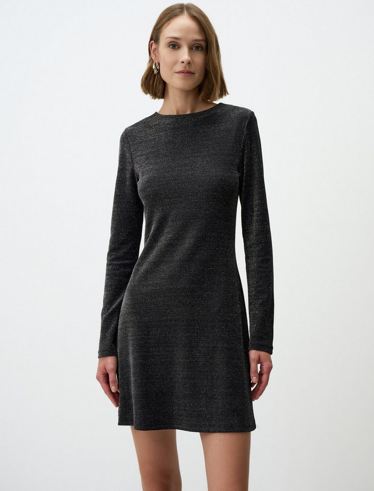Jimmy Key Minikleid U-Boot-Ausschnitt Slim Fit Mini Strick Kleid von Jimmy Key