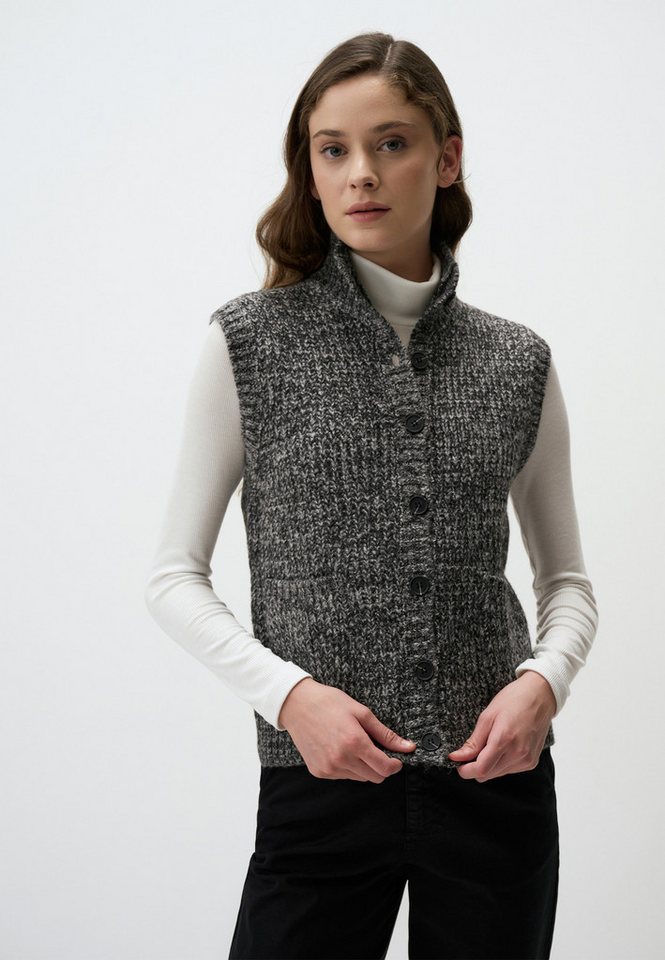 Jimmy Key Strickpullover Ash Grau Geknöpft Strickpullover von Jimmy Key
