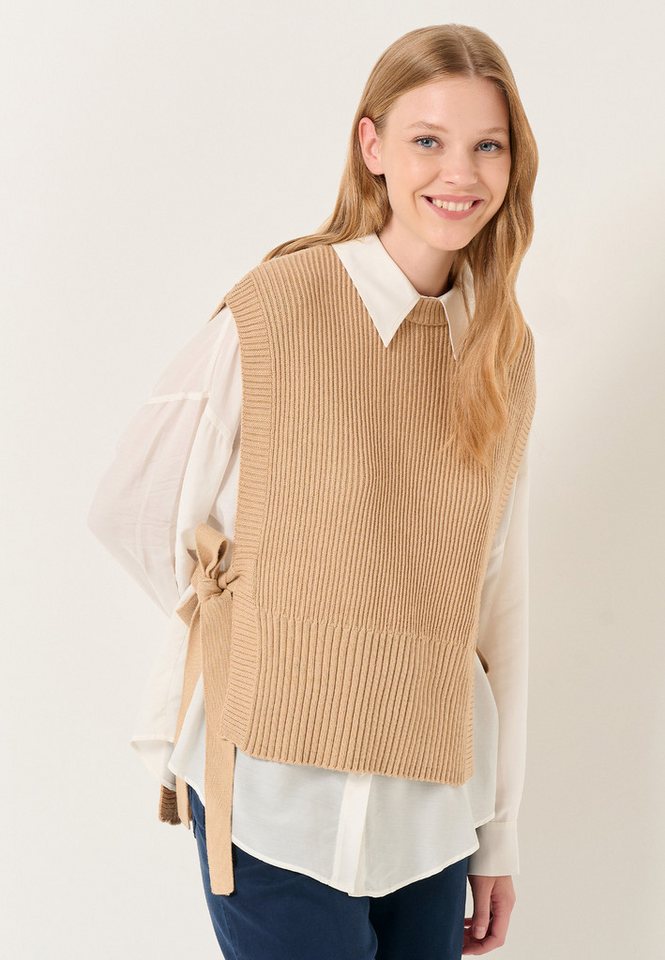Jimmy Key Strickpullover Rundhalsausschnitt Band Strick Pullover von Jimmy Key
