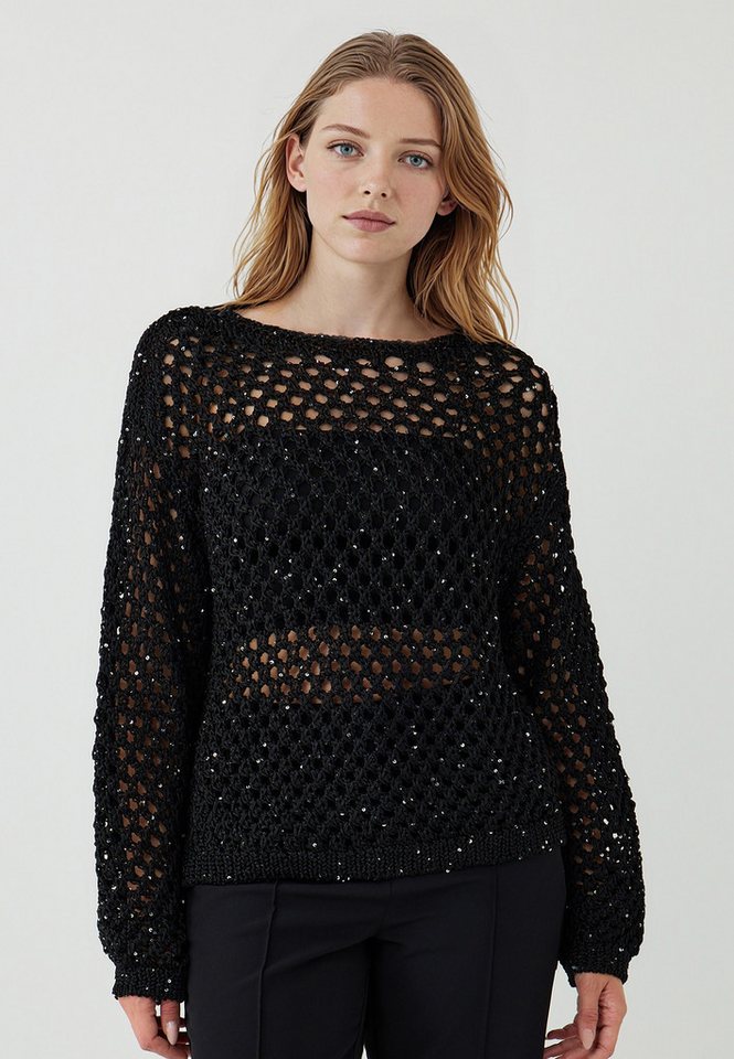 Jimmy Key Strickpullover Trikot-Pullover in Schwarz von Jimmy Key
