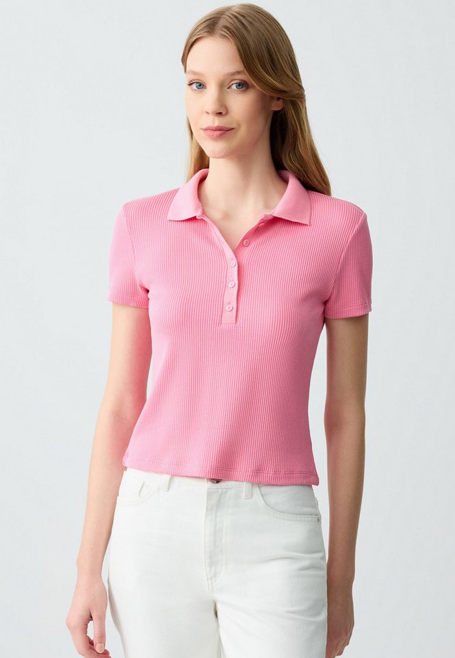 Jimmy Key T-Shirt Gebreid roze T-shirt von Jimmy Key