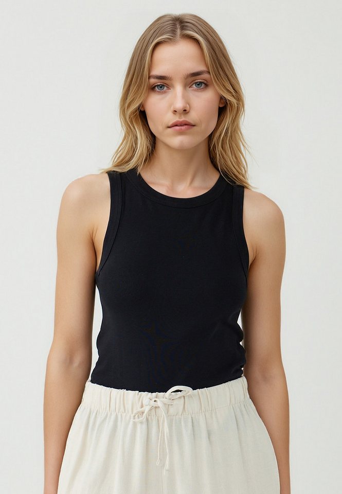 Jimmy Key Tanktop Ärmelloses Strick-Tanktop mit Rundhalsausschnitt und schmaler Passform von Jimmy Key