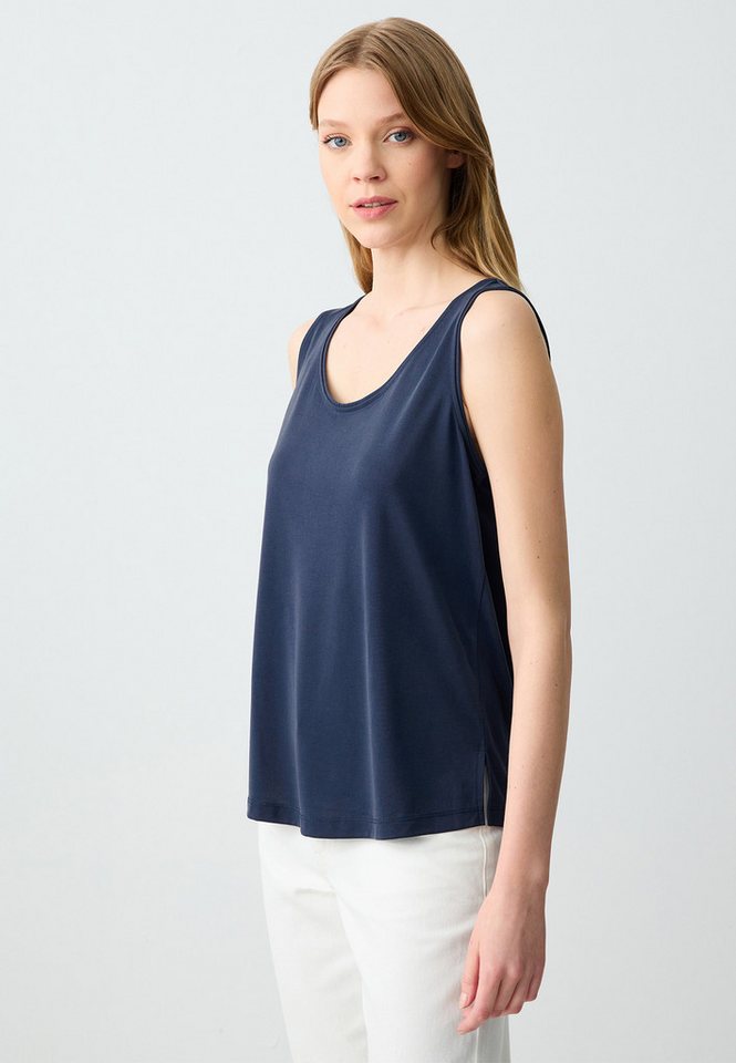Jimmy Key Tanktop Gestricktes Unterhemd in Dunkelblau von Jimmy Key