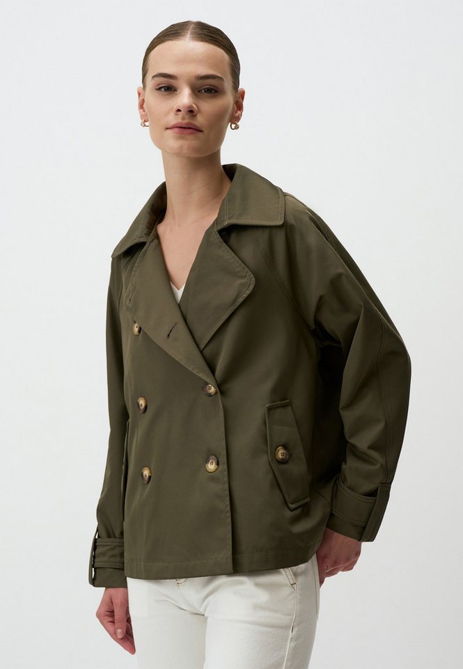 Jimmy Key Trenchcoat Jacke Kragen Kurzer Trenchcoat Jimmy Key Trenchcoat Jacke Kragen Kurzer Trenchcoat von Jimmy Key